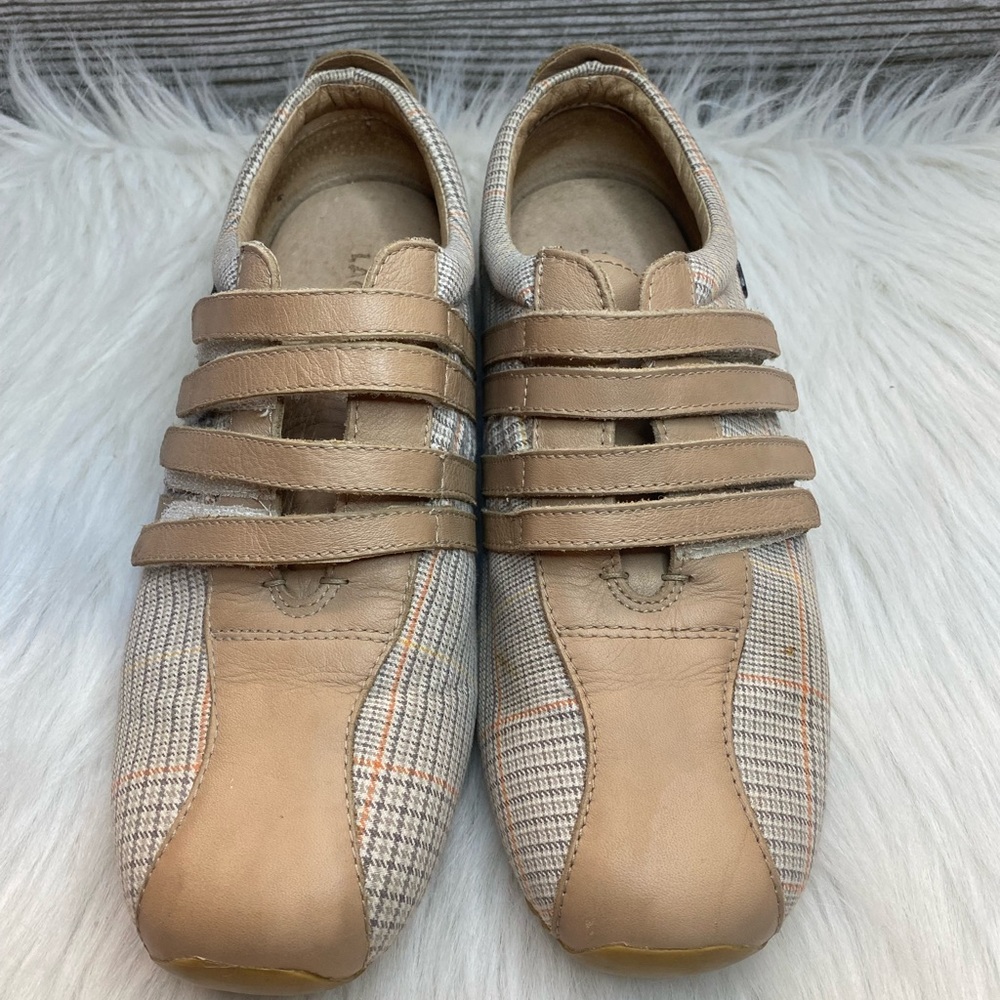 Lacoste 'Mystere' Shoes, Tan Plaid, Size 8.5